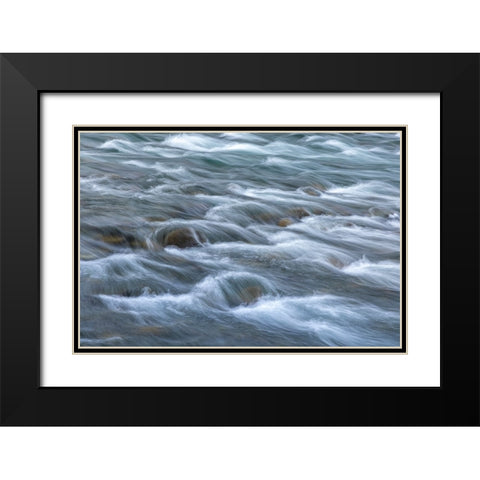 USA-Washington State-Olympic National Park Elwha River rapids scenic Black Modern Wood Framed Art Print with Double Matting by Jaynes Gallery