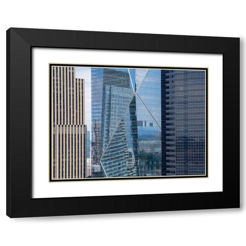 WA-Seattle-F5 Tower reflections Black Modern Wood Framed Art Print with Double Matting by Wild, Jamie and Judy