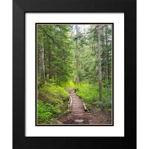 Washington State-Central Cascades-Trail to Pratt Ridge Black Modern Wood Framed Art Print with Double Matting by Wild, Jamie and Judy