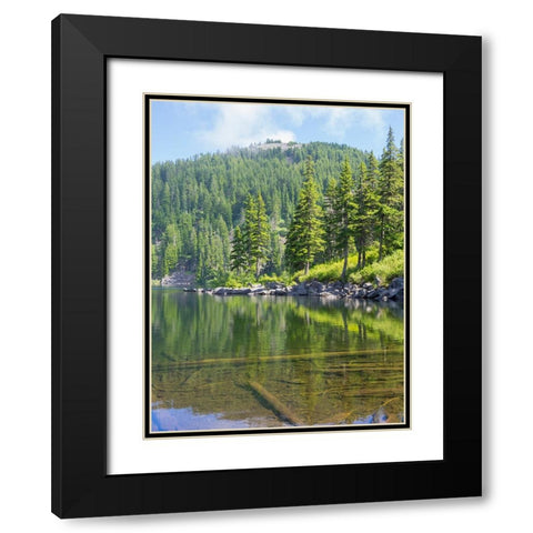 Washington State-Central Cascades-Mason Lake Black Modern Wood Framed Art Print with Double Matting by Wild, Jamie and Judy