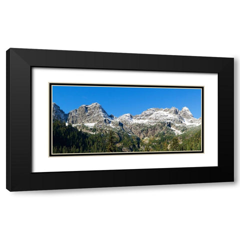 Washington State-Cascade Range Chair Peak on far right Black Modern Wood Framed Art Print with Double Matting by Wild, Jamie and Judy