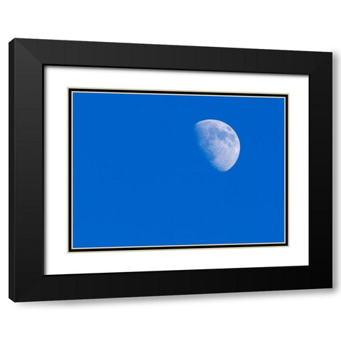 Washington State- first Quarter Moon Black Modern Wood Framed Art Print with Double Matting by Wild, Jamie and Judy