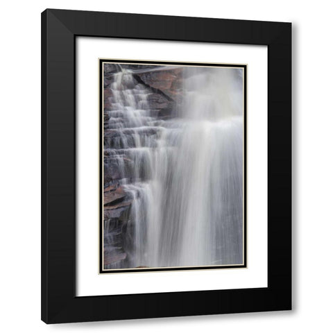 West Virginia, Davis, Blackwater Falls The falls Black Modern Wood Framed Art Print with Double Matting by OBrien, Jay