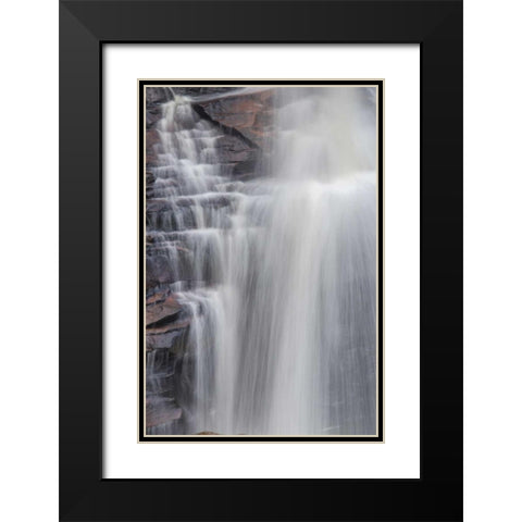 West Virginia, Davis, Blackwater Falls The falls Black Modern Wood Framed Art Print with Double Matting by OBrien, Jay