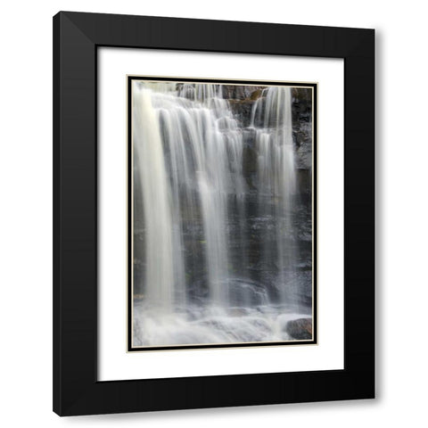 West Virginia, Davis, Blackwater Falls The falls Black Modern Wood Framed Art Print with Double Matting by OBrien, Jay