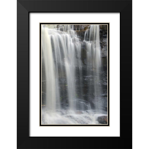 West Virginia, Davis, Blackwater Falls The falls Black Modern Wood Framed Art Print with Double Matting by OBrien, Jay