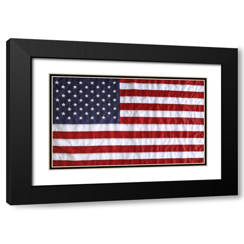 Digital manipulation of stars in American flag Black Modern Wood Framed Art Print with Double Matting by Flaherty, Dennis