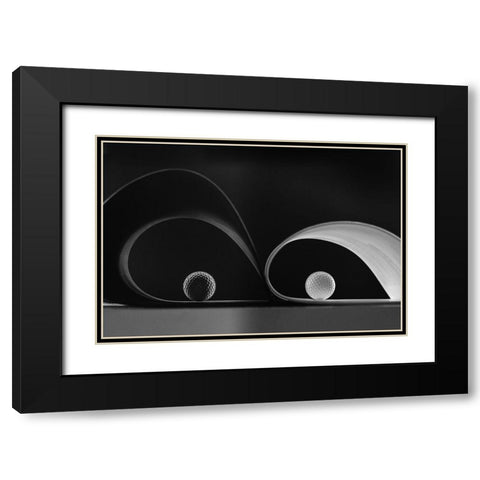 Same-But Diferents Black Modern Wood Framed Art Print with Double Matting by Azevedo, Olavo