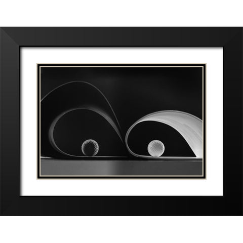 Same-But Diferents Black Modern Wood Framed Art Print with Double Matting by Azevedo, Olavo