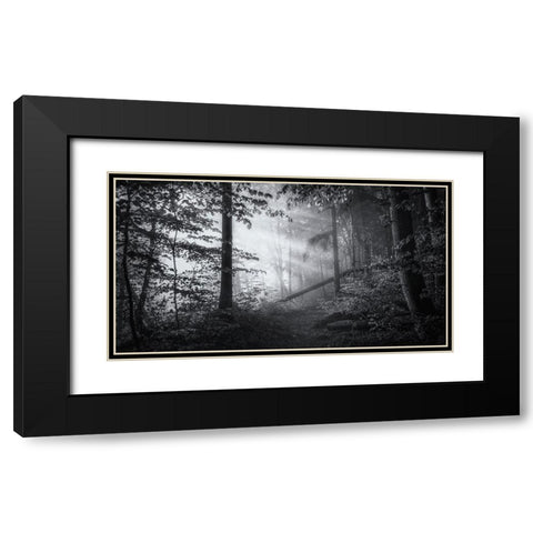Point Of No Return ... Black Modern Wood Framed Art Print with Double Matting by Maier, Norbert
