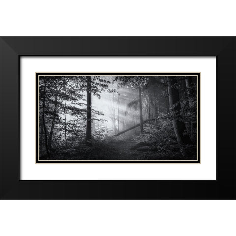 Point Of No Return ... Black Modern Wood Framed Art Print with Double Matting by Maier, Norbert