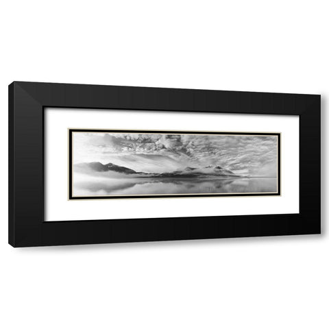 Morning Mist Black Modern Wood Framed Art Print with Double Matting by Van Pareren, Marloes
