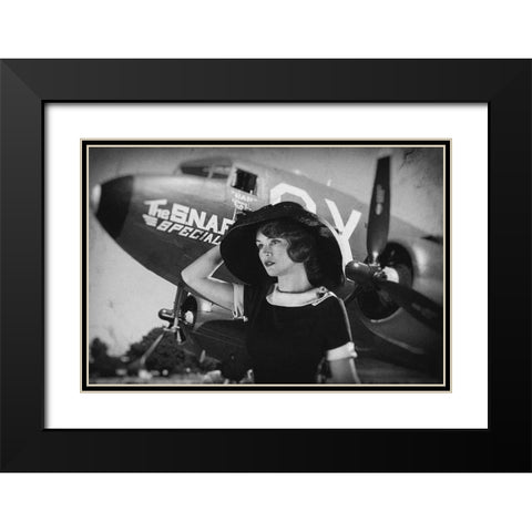 Spirit Of Adventure Black Modern Wood Framed Art Print with Double Matting by Allicot, Manu