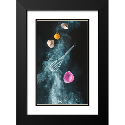 Kitchen Mess Black Modern Wood Framed Art Print with Double Matting by Belenko, Dina