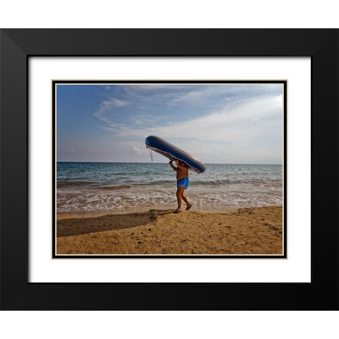 Shipwrecked Black Modern Wood Framed Art Print with Double Matting by Grifantini, Lorenzo