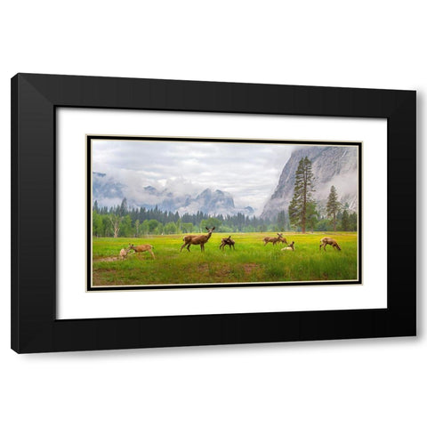 A Feeling Of Ancient Time Black Modern Wood Framed Art Print with Double Matting by Mao, Dianne