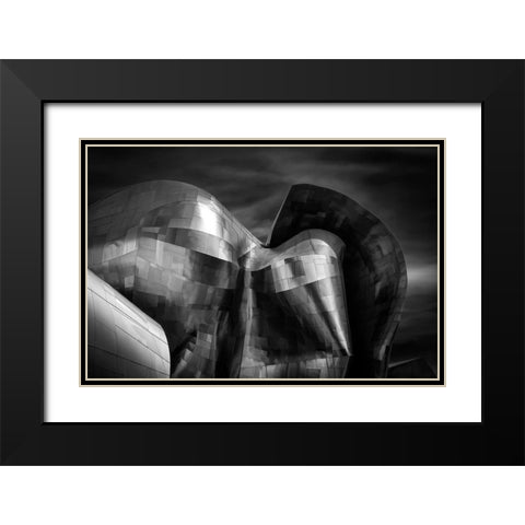 Museum Of Pop Culture-Seattle Black Modern Wood Framed Art Print with Double Matting by E. Karcz, Gary