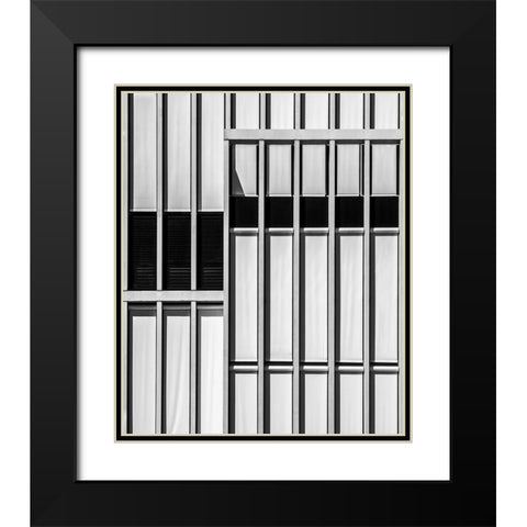 Abacus Wall Black Modern Wood Framed Art Print with Double Matting by Claes, Gilbert