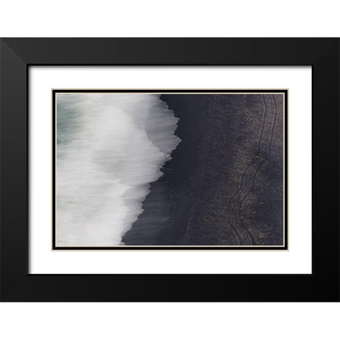 Signs Black Modern Wood Framed Art Print with Double Matting by Serra, Damiano