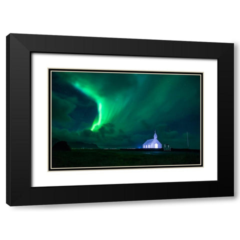 Magic Night In Budir Black Modern Wood Framed Art Print with Double Matting by Auf dem, Andrea