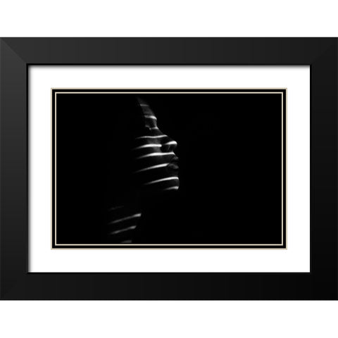 Gendis Black Modern Wood Framed Art Print with Double Matting by Yudhi Winarno, Teguh