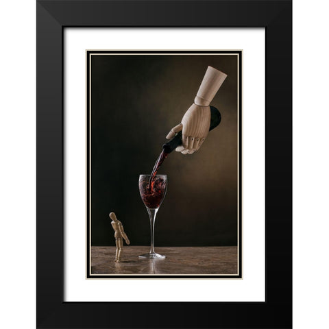 The Enabler Black Modern Wood Framed Art Print with Double Matting by Tichy, Timothy