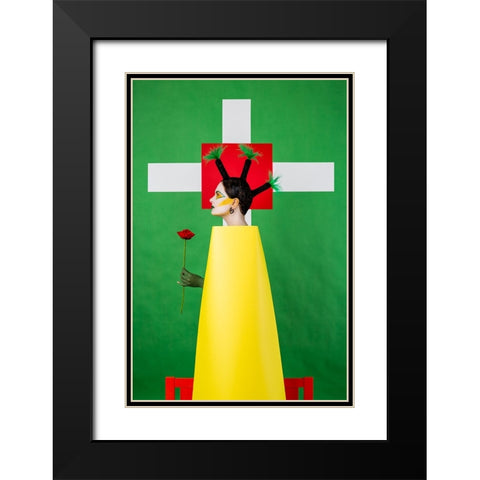 Untitled Black Modern Wood Framed Art Print with Double Matting by Smirnov, Sergei