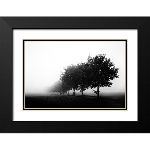 Foggy Day Black Modern Wood Framed Art Print with Double Matting by Buchmann, Oliver