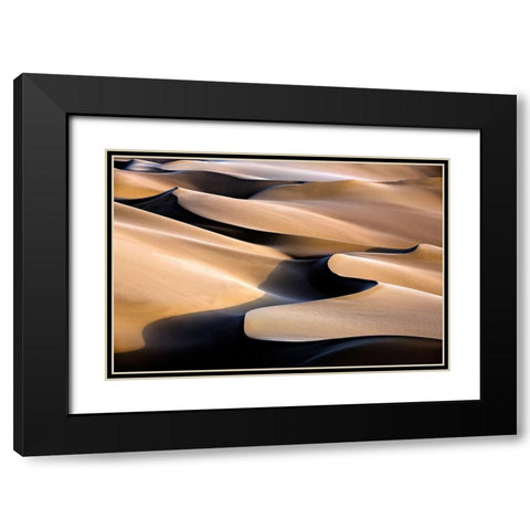 Music Black Modern Wood Framed Art Print with Double Matting by Momeni, Mohammadreza