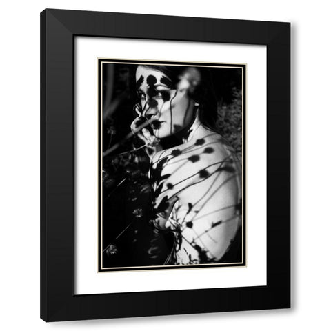 Florist Black Modern Wood Framed Art Print with Double Matting by Faletkin, Mikhail