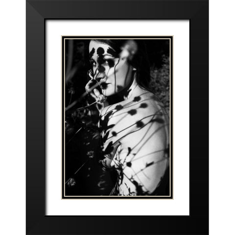 Florist Black Modern Wood Framed Art Print with Double Matting by Faletkin, Mikhail