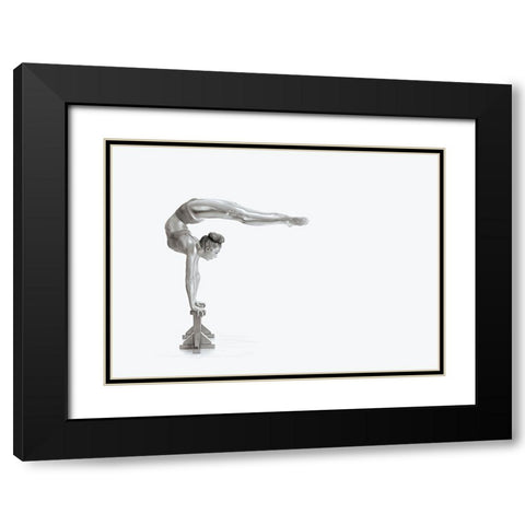 Gymnastics Series - Mexican Balance Black Modern Wood Framed Art Print with Double Matting by Ashton-Jones, Howard