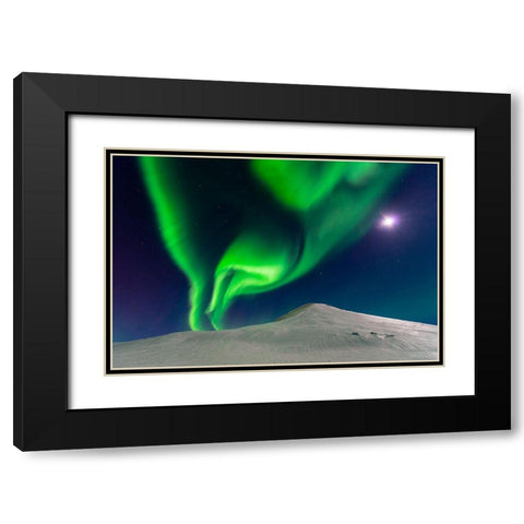 Dancing With The Moon Black Modern Wood Framed Art Print with Double Matting by George, Andrew