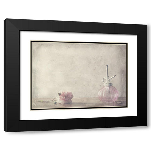 Stay Black Modern Wood Framed Art Print with Double Matting by Devos, Delphine
