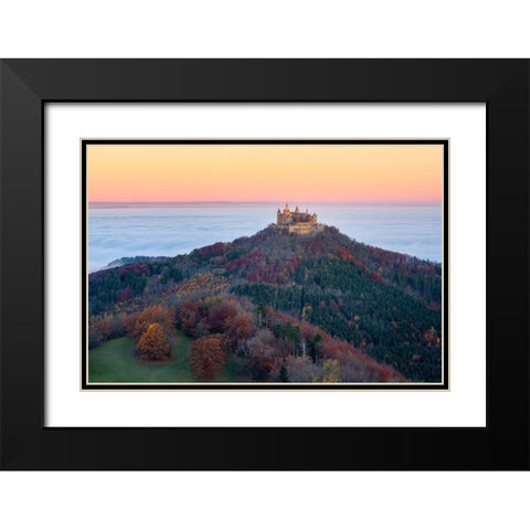 Autumn Fairytale Black Modern Wood Framed Art Print with Double Matting by Gastager, Daniel