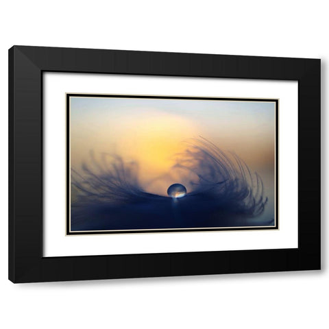 Morning Black Modern Wood Framed Art Print with Double Matting by Loorits, Peep