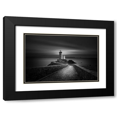 Time Passing Black Modern Wood Framed Art Print with Double Matting by Denis