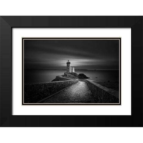 Time Passing Black Modern Wood Framed Art Print with Double Matting by Denis