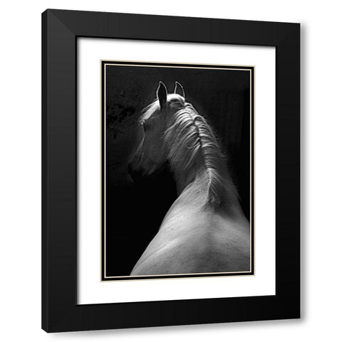 Impression Black Modern Wood Framed Art Print with Double Matting by Malovrh, Milan