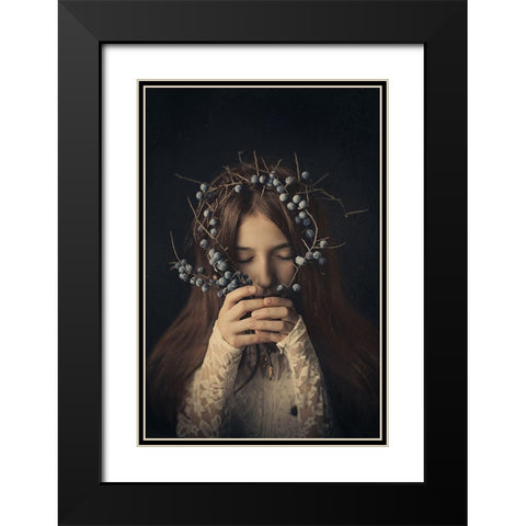 Behind Black Modern Wood Framed Art Print with Double Matting by Bekyarova, Svetlana