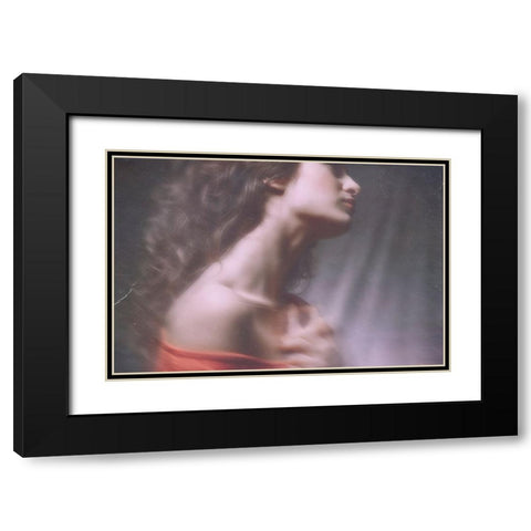 La Pensace Aimantac Black Modern Wood Framed Art Print with Double Matting by Renzulli, Antonella