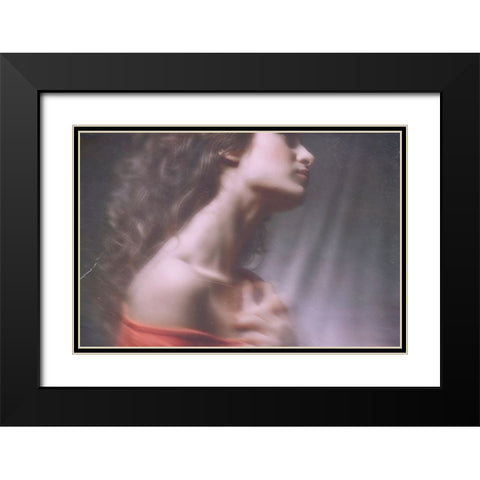 La Pensace Aimantac Black Modern Wood Framed Art Print with Double Matting by Renzulli, Antonella
