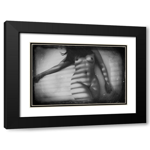 Untitled Black Modern Wood Framed Art Print with Double Matting by Bousca, Bogdan