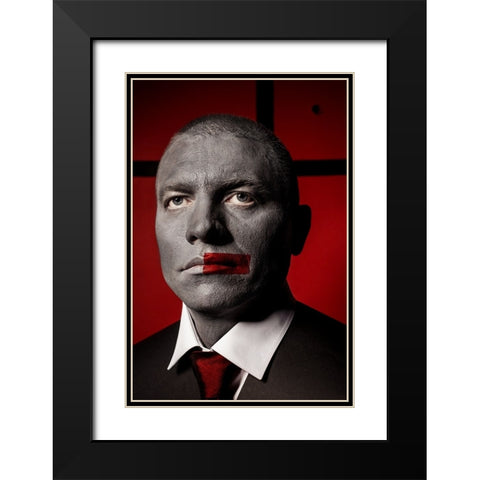 Untitled Black Modern Wood Framed Art Print with Double Matting by Smirnov, Sergei