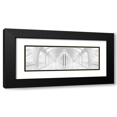 Rib Cage Black Modern Wood Framed Art Print with Double Matting by Eliash, Tomer