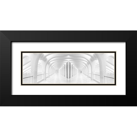 Rib Cage Black Modern Wood Framed Art Print with Double Matting by Eliash, Tomer