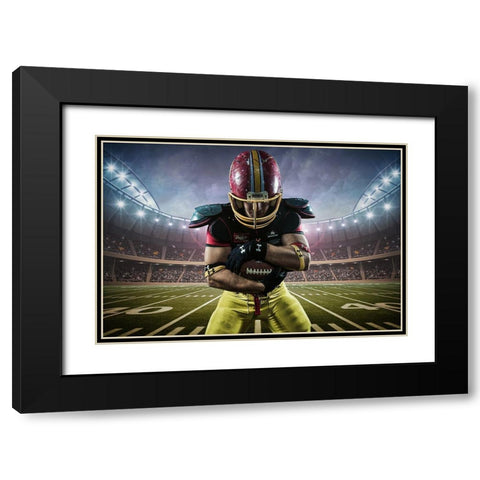 Danilo Black Modern Wood Framed Art Print with Double Matting by Nardone, Tyler