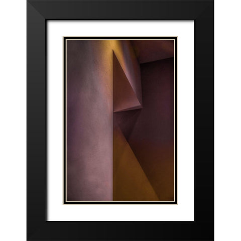 Untitled Black Modern Wood Framed Art Print with Double Matting by Schuster, Inge