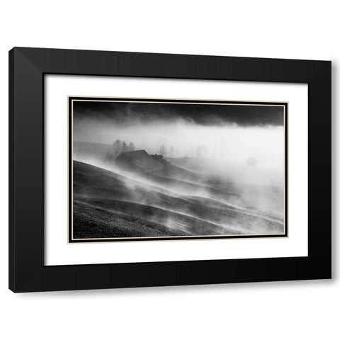 Magic Morning Black Modern Wood Framed Art Print with Double Matting by Dorin Lucian, Sveduneac