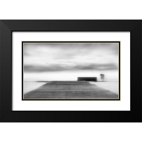 To The Skies From A Hillside Black Modern Wood Framed Art Print with Double Matting by Abrantes, Paulo
